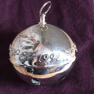Wallace Silversmiths 1992 Silver Plated Sleigh Bell - 21st Limited Edition
